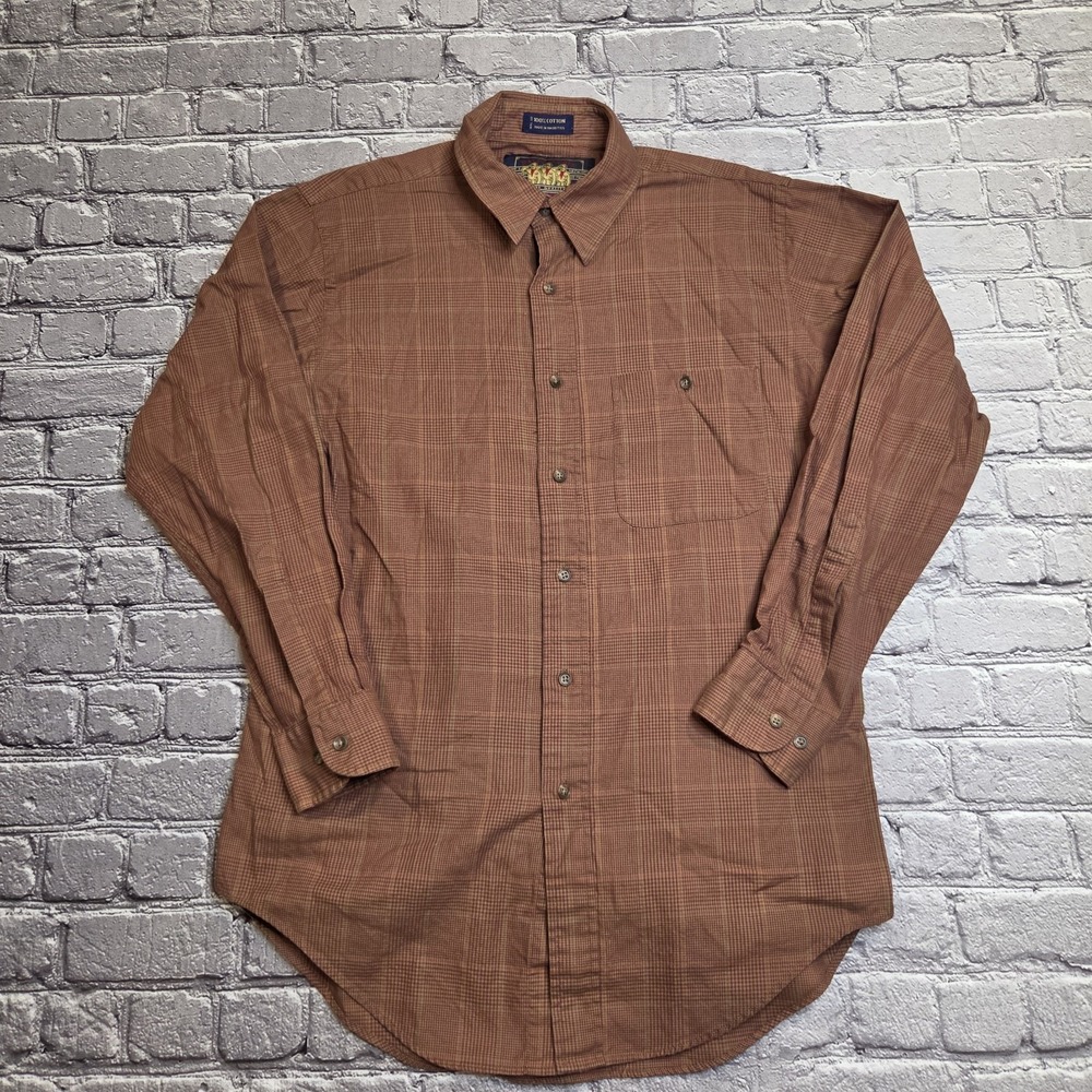 Vintage Ralph Lauren Pure Quality Chaps Men's Button Down Shirt Made In USA XL
